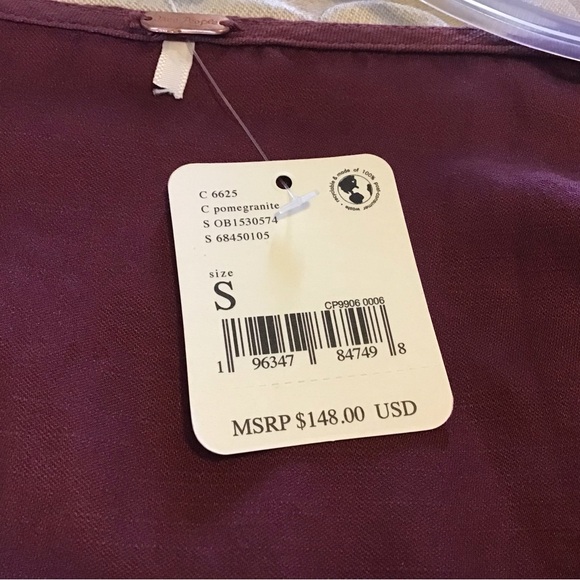 Free People Purple Short Sleeve Tie Front Romper - Picture 4 of 11